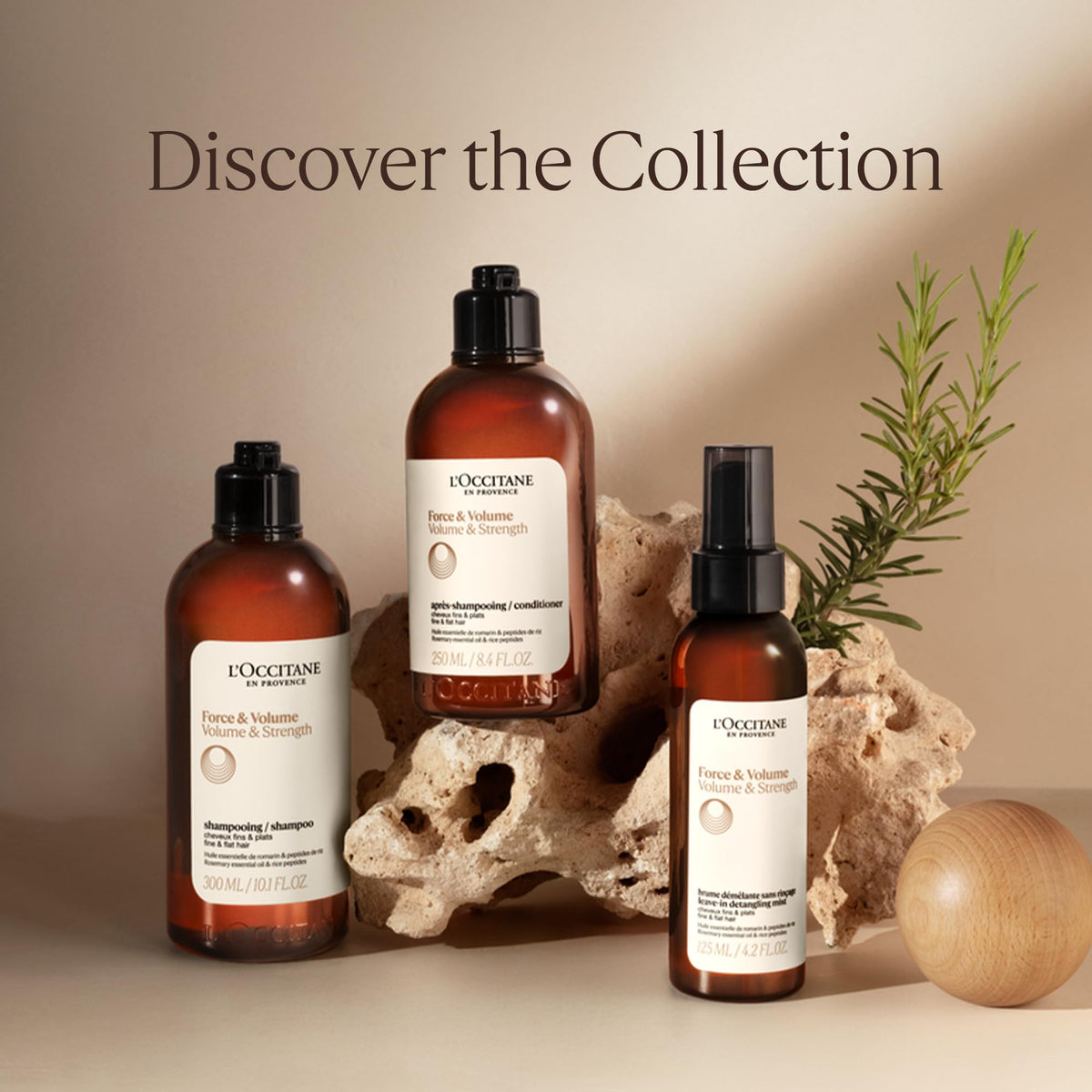 L'Occitane conditioner on shower shelf suggesting spa-like routine
