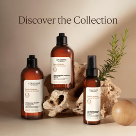 L'Occitane conditioner on shower shelf suggesting spa-like routine