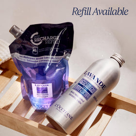 L'Occitane in bathtub lifestyle scene illustrating soothing ritual