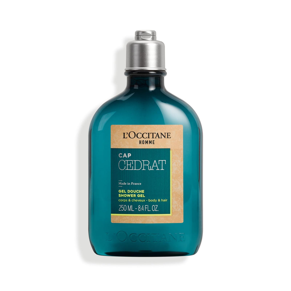 L'OCCITANE Cap Cédrat front bottle showing label and zesty appeal