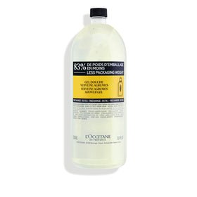 L'Occitane refill pouch front view showing label and eco benefit