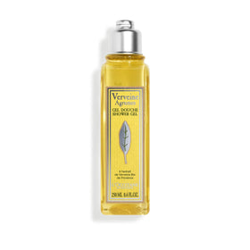 L'OCCITANE bottle front view showing label and citrus verbena scent benefits