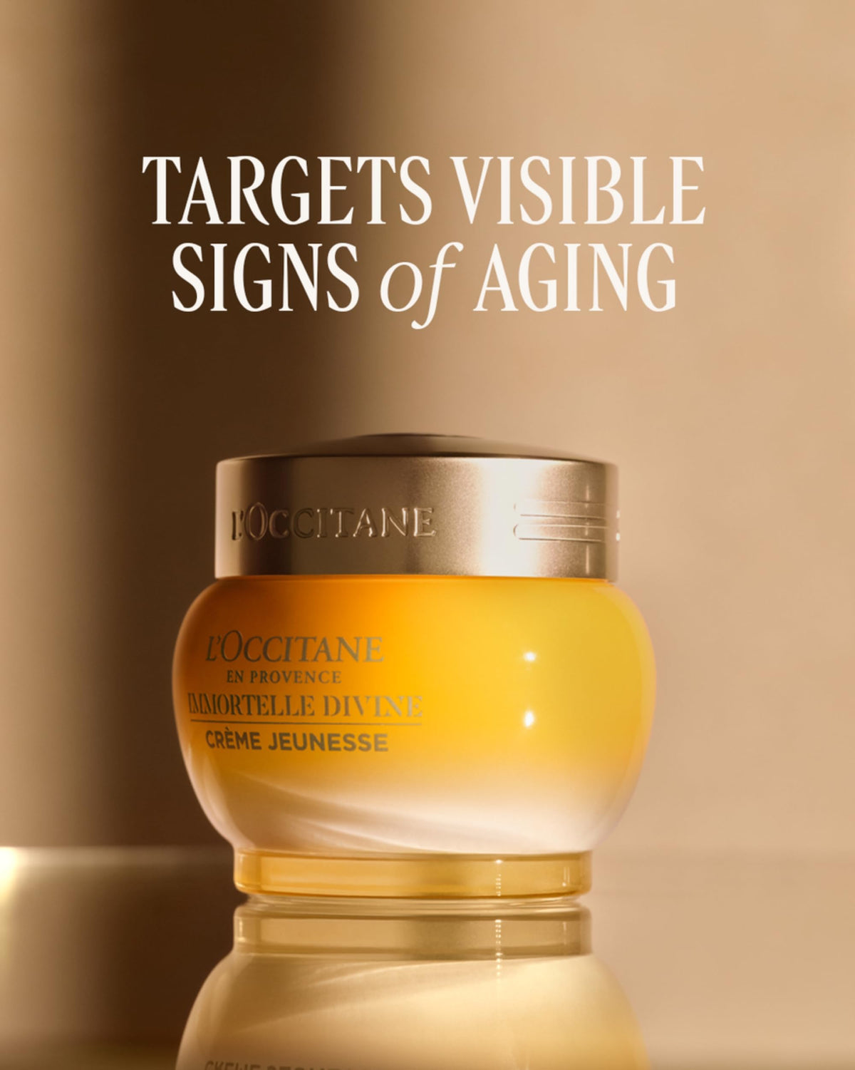 L'OCCITANE Immortelle flower close-up highlighting the botanical source and potency