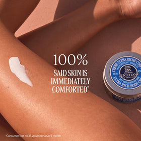L'OCCITANE foot balm close-up texture illustrating rich nourishment for rough heels