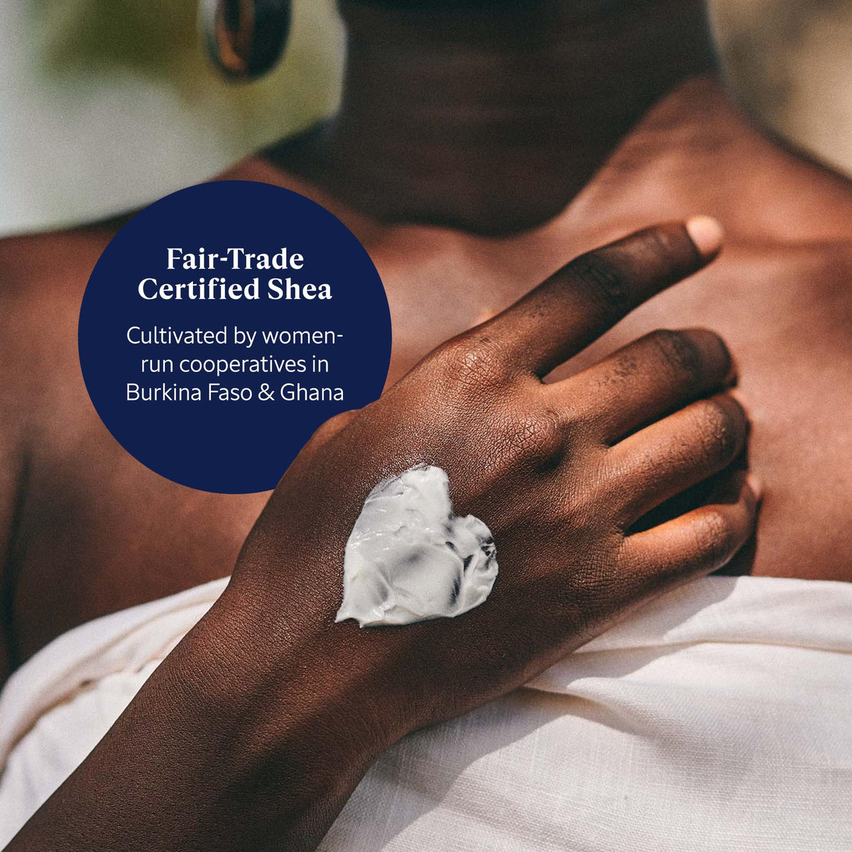 L'Occitane cream being smoothed onto hands illustrating fast hydration