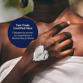 L'Occitane cream being smoothed onto hands illustrating fast hydration