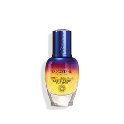 L'OCCITANE Immortelle front packaging showcasing product and brand benefits