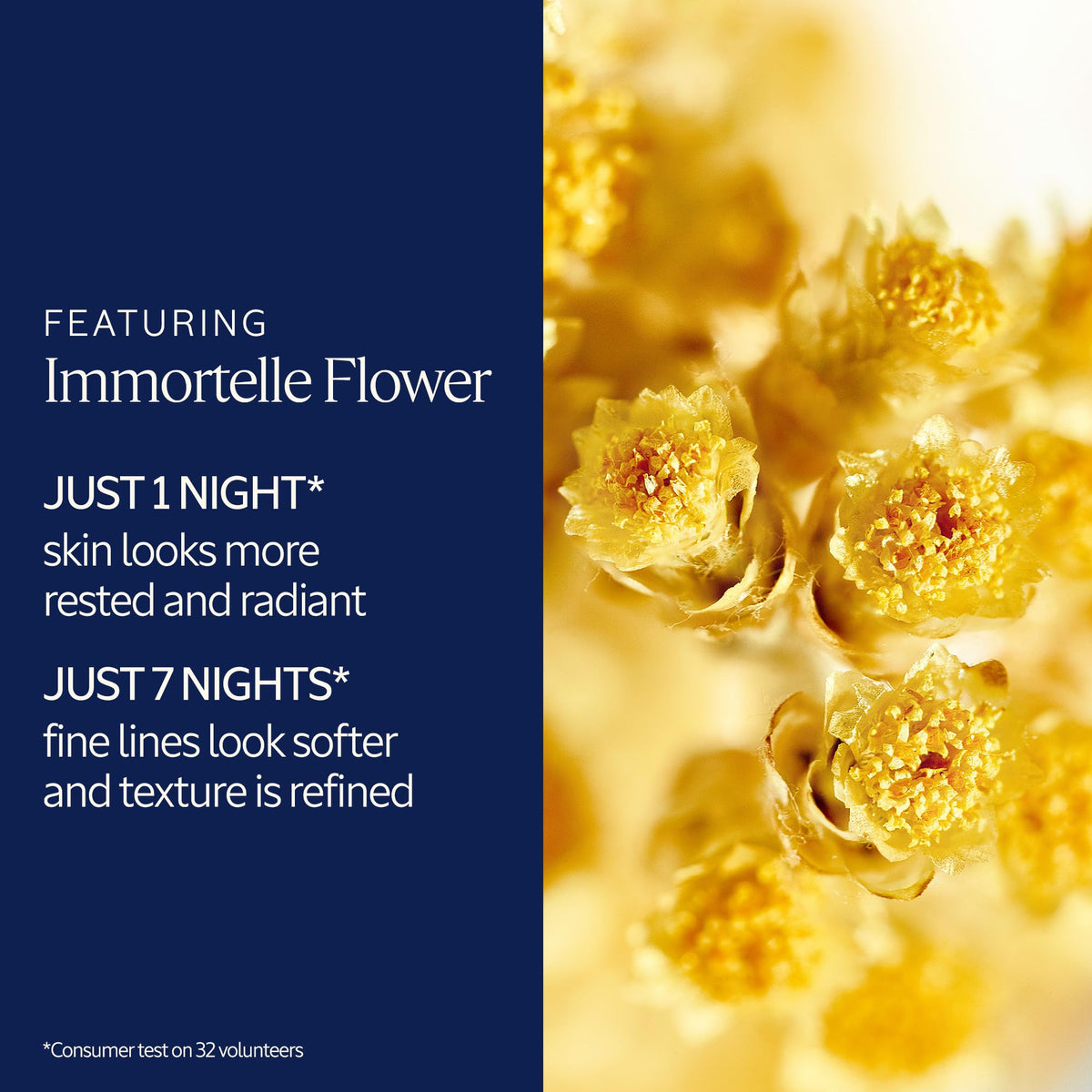 L'OCCITANE Immortelle label and ingredient list view emphasizing key actives