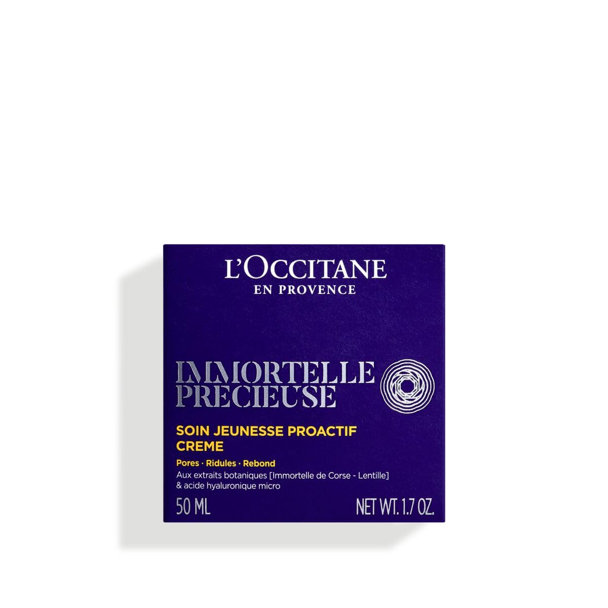 L'OCCITANE close-up texture swipe highlighting silky hydration and smoothing