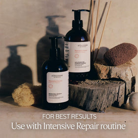 L'Occitane 16.90 fl oz bottle next to common items to show size and value