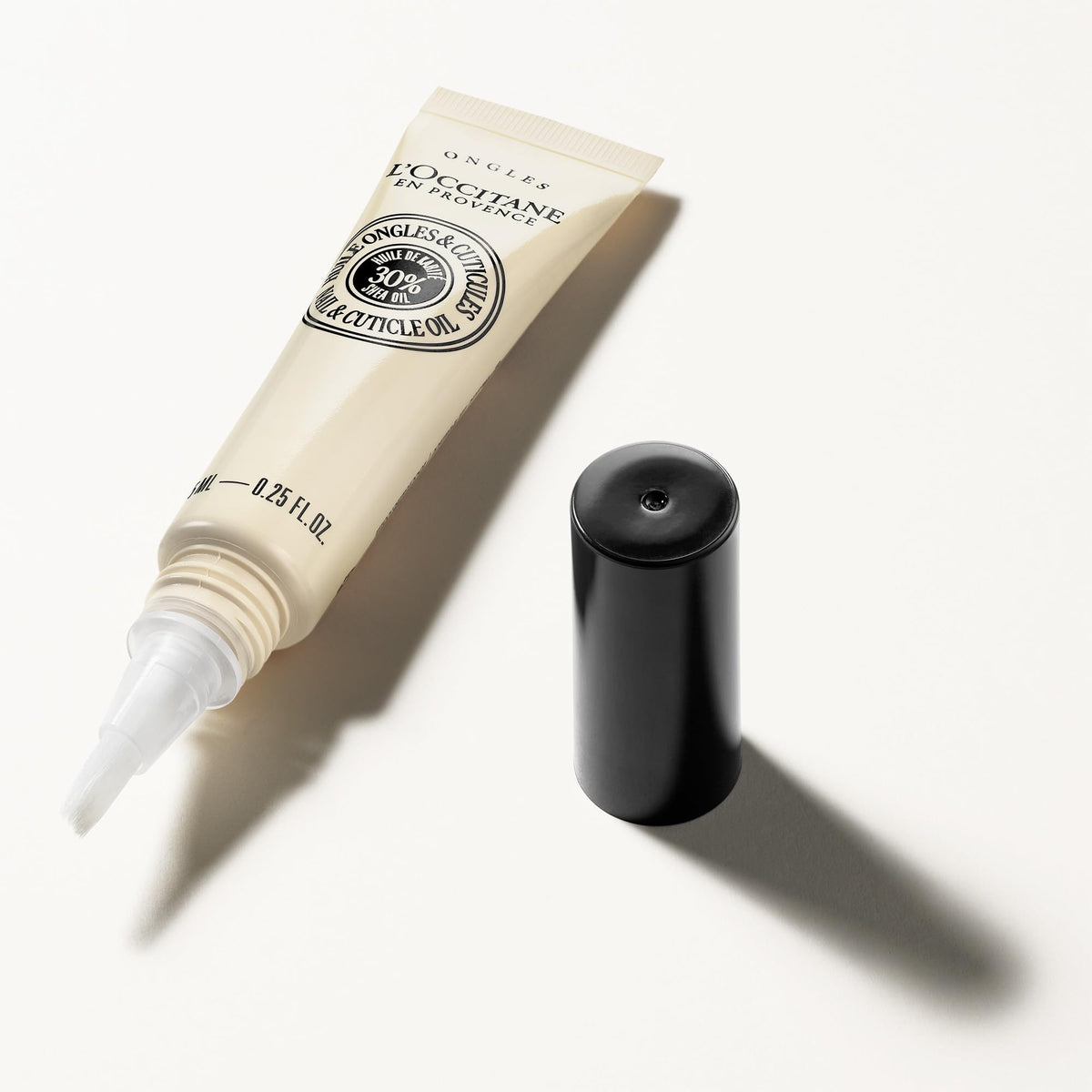 L'Occitane oil texture close-up highlighting quick-absorbing finish