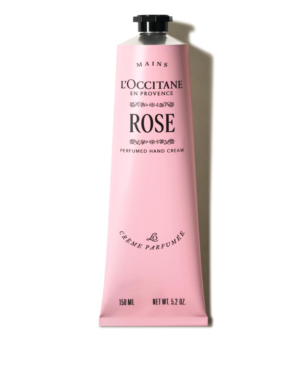 L'Occitane front tube view showing elegant packaging and immediate identification benefit