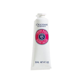 L'Occitane rose heart front tube showing compact travel-friendly packaging and ingredients