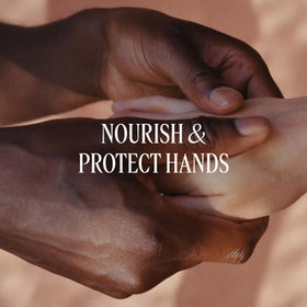 L'OCCITANE applying lotion to hands in use illustrating immediate softening benefit