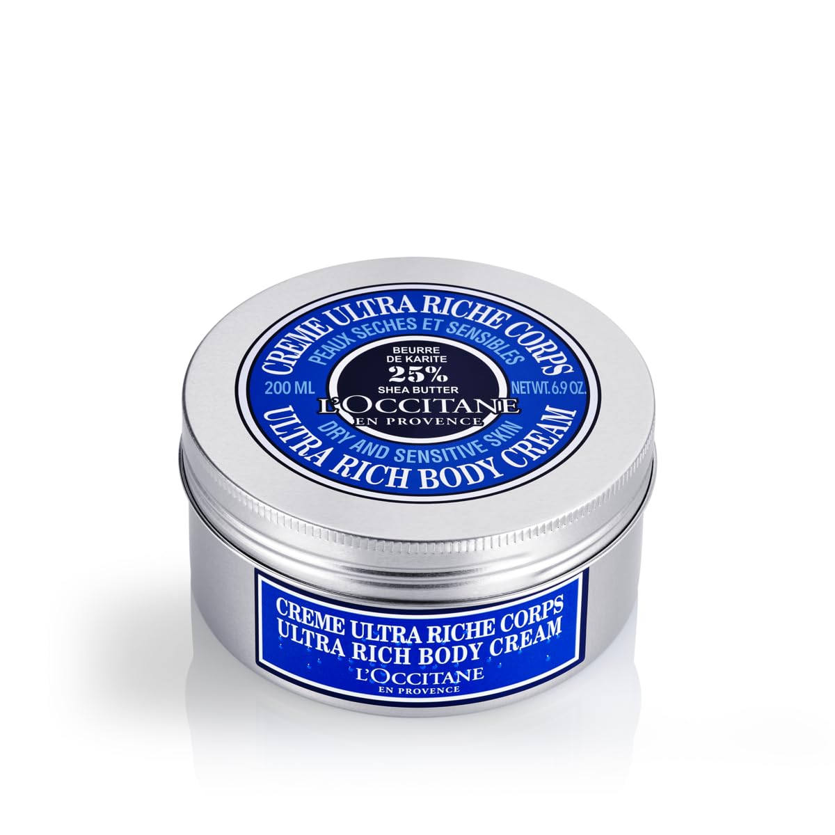 L'OCCITANE shea butter jar front view showing packaging and product identity