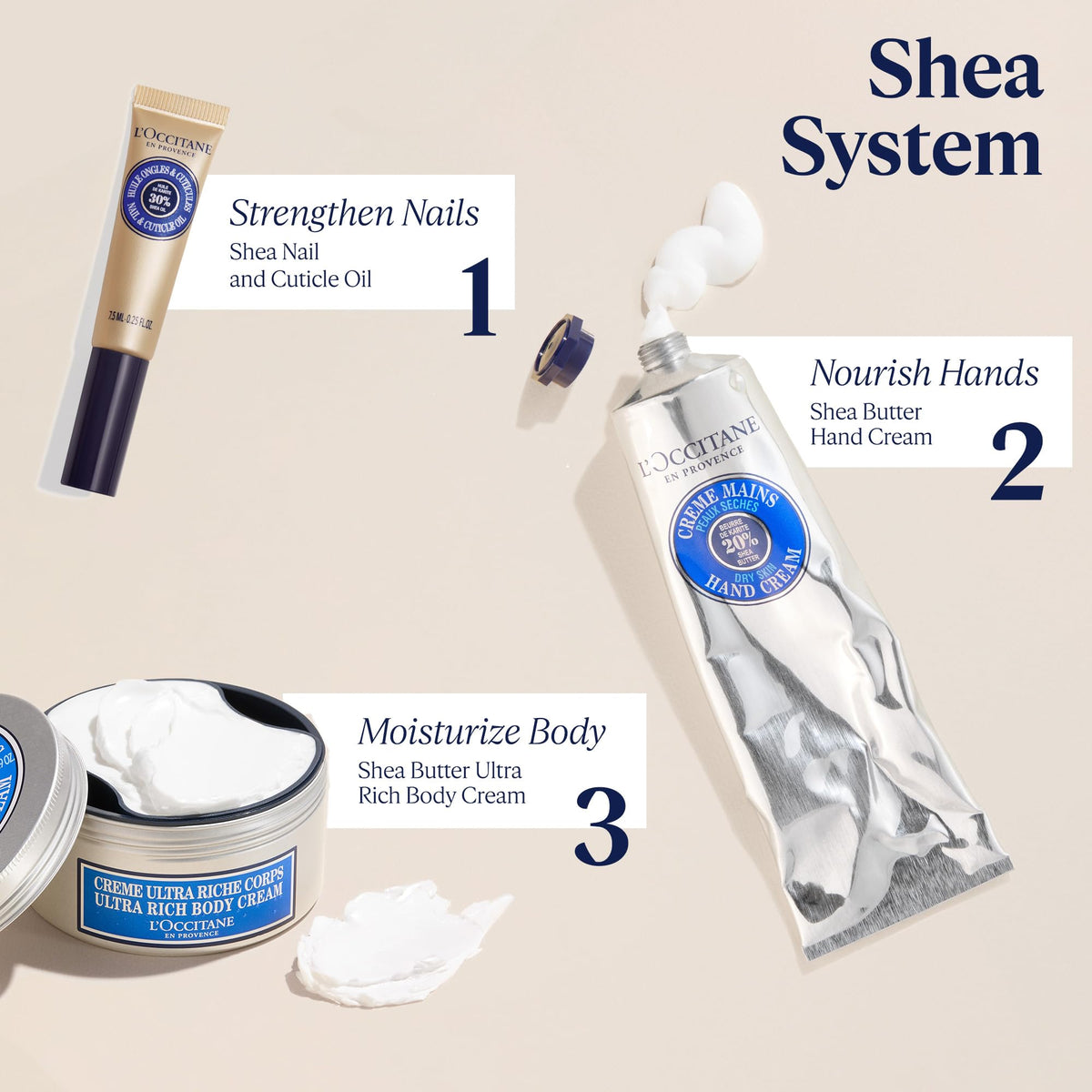 L'OCCITANE product staged in bathroom for a relaxing skincare routine benefit