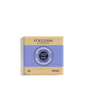 L'OCCITANE soap front packaging showing brand and lavender scent benefit