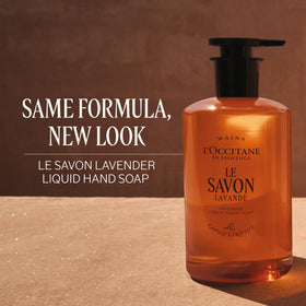 L'OCCITANE creamy lather texture showing gentle cleansing and soft skin benefit