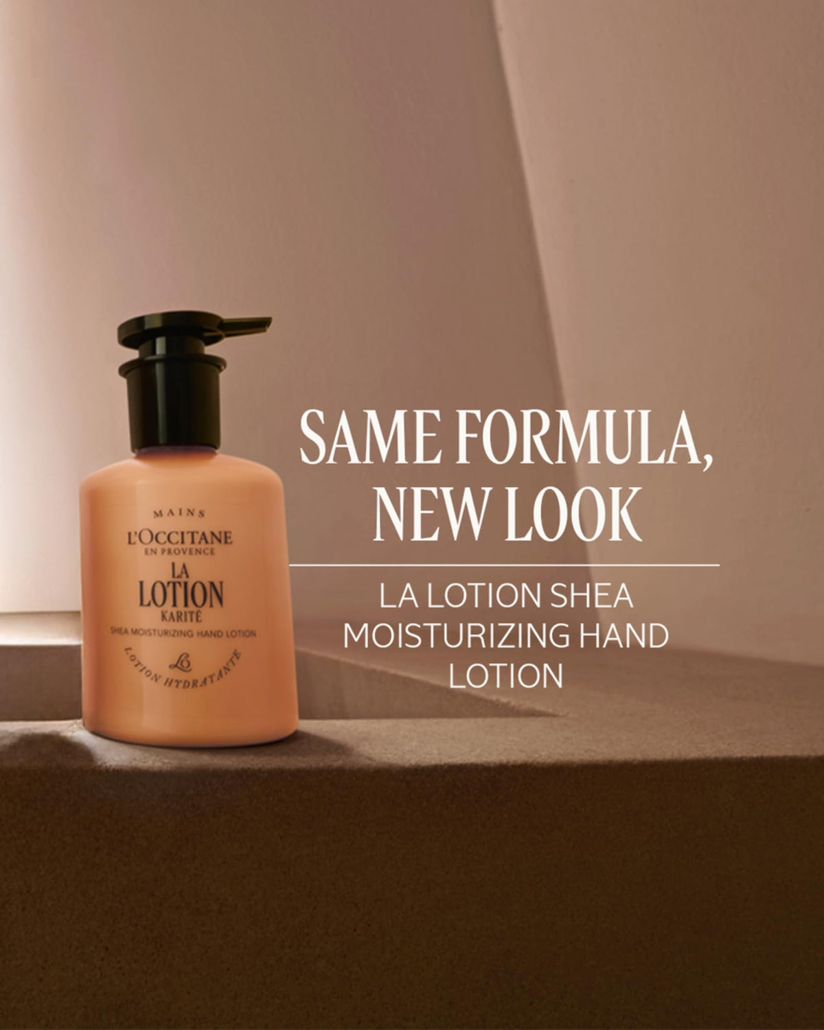L'OCCITANE cream close-up with shea butter texture, highlights nourishing feel