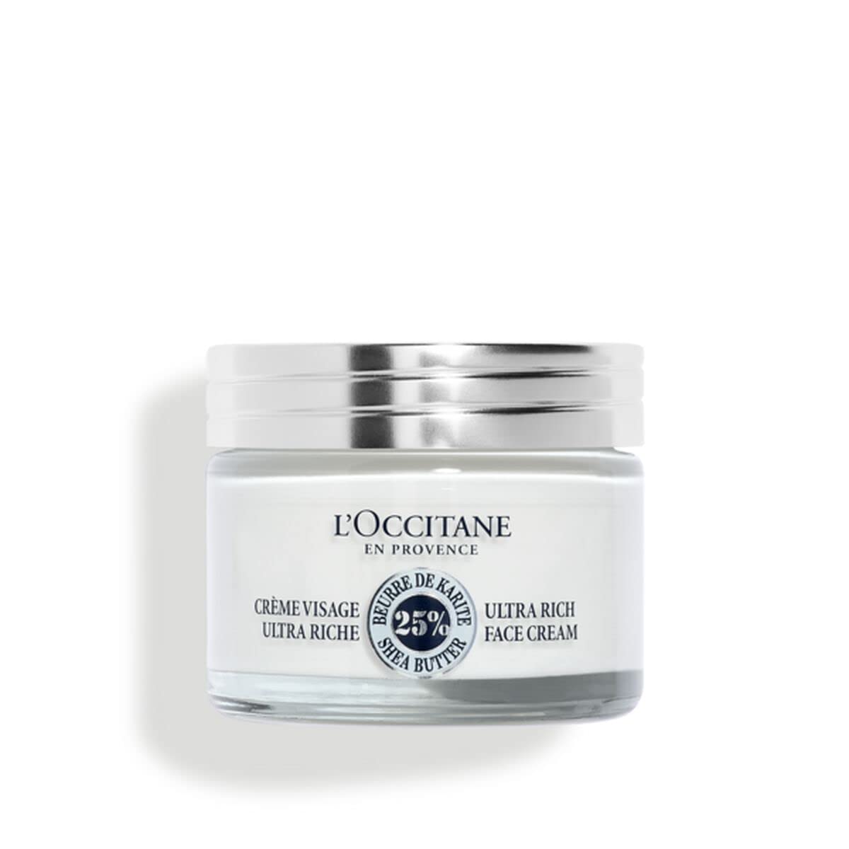 L'Occitane front jar showing packaging and clear product identity, great for recognition