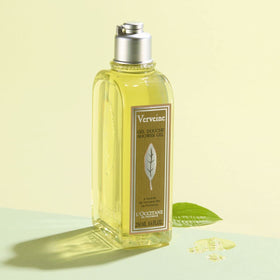 L'OCCITANE close-up of gel texture highlighting creamy lather benefit