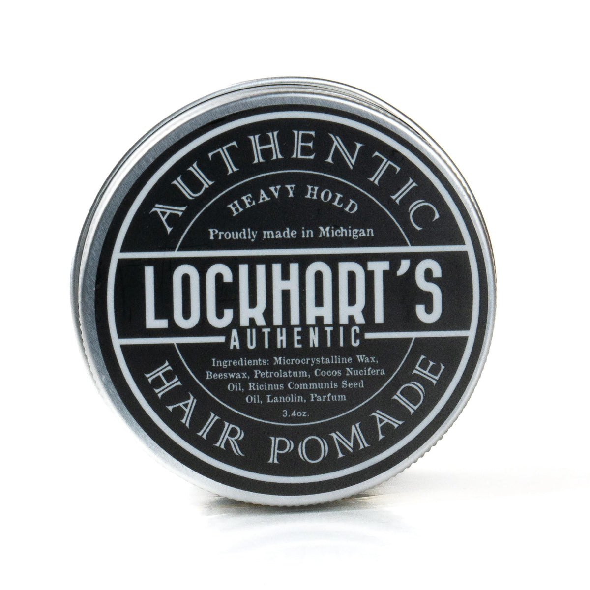 Lockhart's label detail with coco-vanilla scent emphasizing aroma benefit