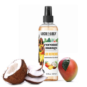 Lockology front packaging showing bottle and tropical scent benefit