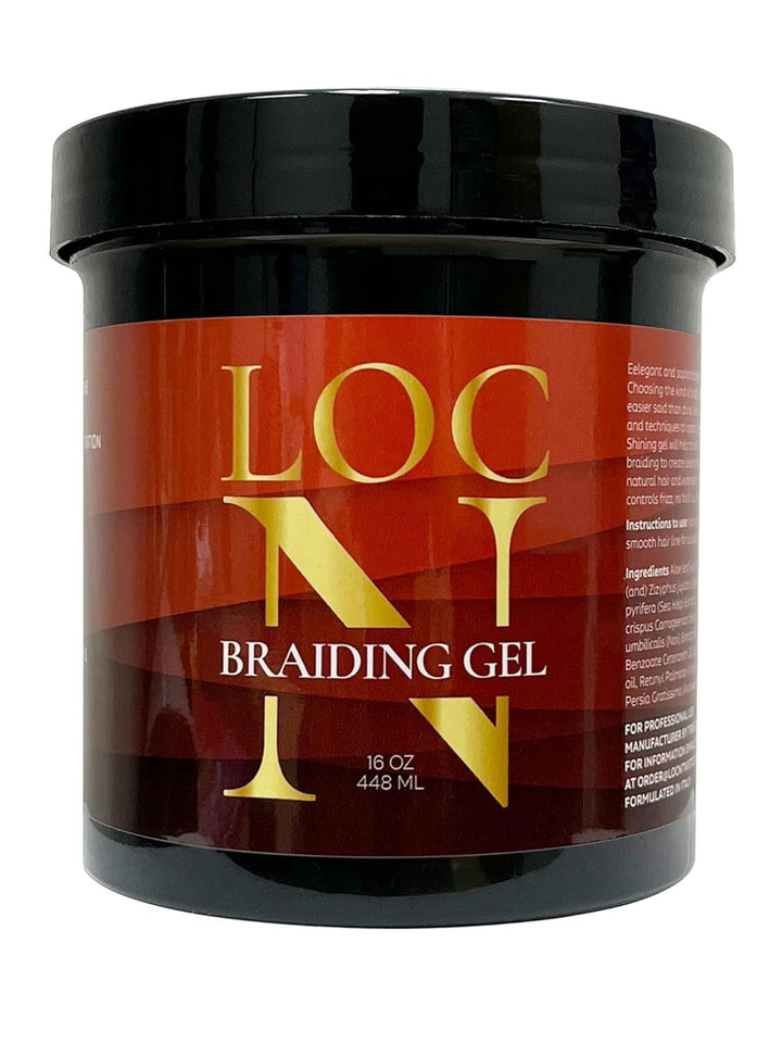 LOCN front jar view showing extra hold and sleek, frizz-free finish