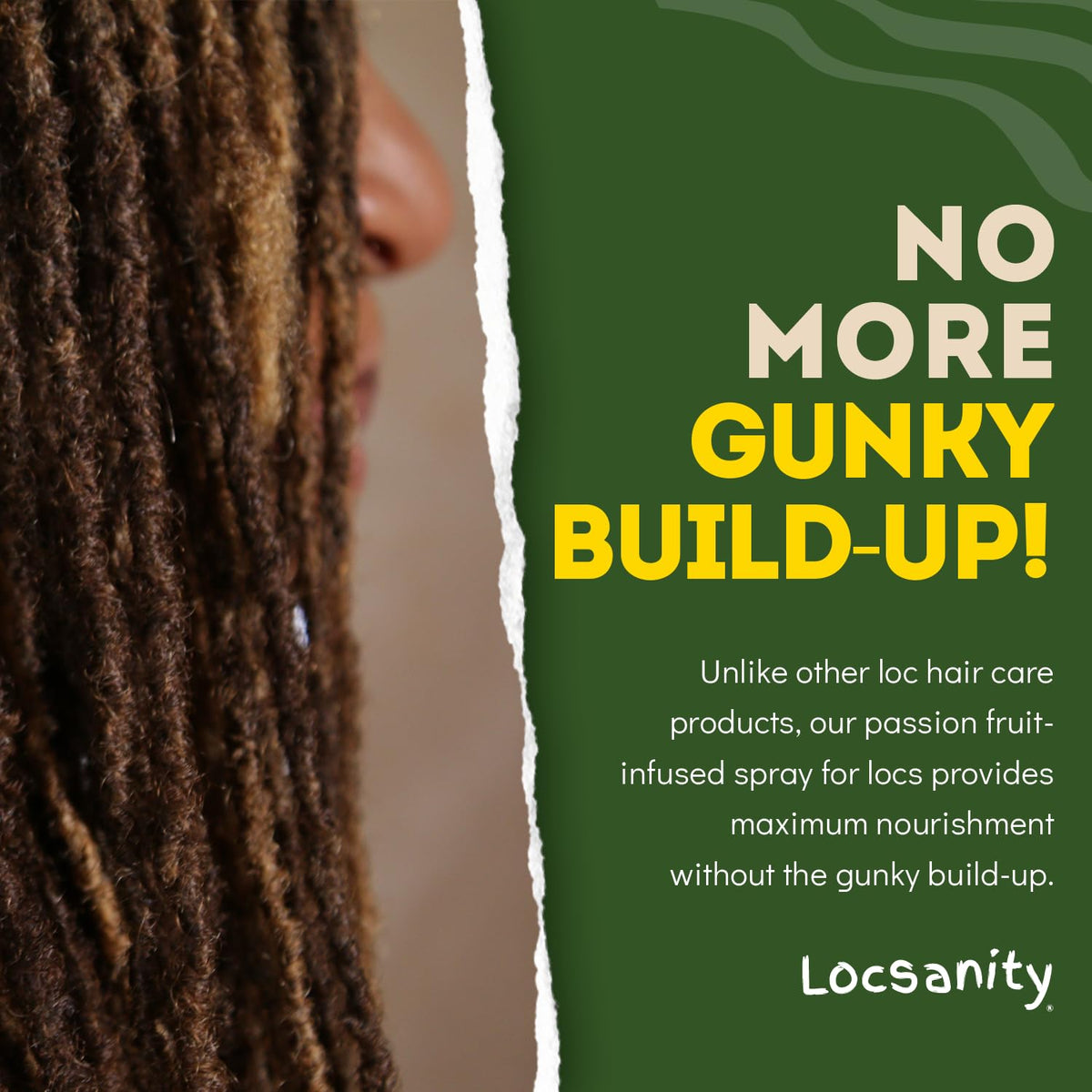 Applying Locsanity spray to braids demonstrating on-the-go refresh and control