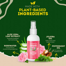 Locsanity back label highlighting ingredients and directions for transparent use