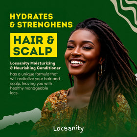 Locsanity rosewater and peppermint ingredients visual suggesting soothing benefits