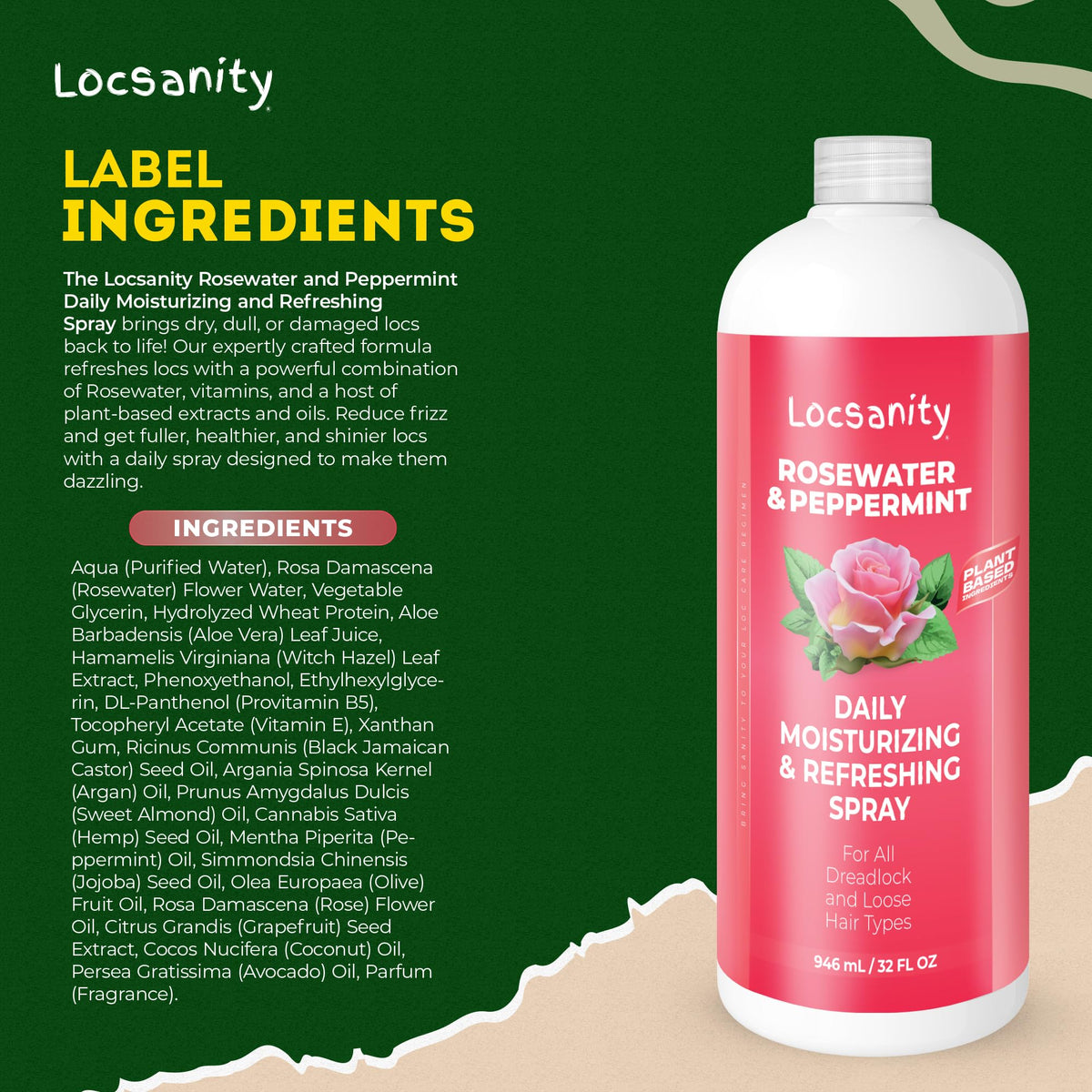 Locsanity on bathroom shelf in lifestyle setting conveying daily routine convenience benefit