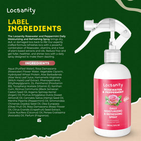 Locsanity used outdoors refreshing locs with cooling peppermint