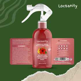 Locsanity used in lifestyle setting for nourished, healthy locs