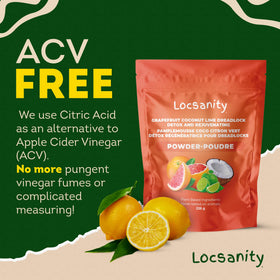 Mixing Locsanity powder into a paste in bowl for easy application and precise dilution