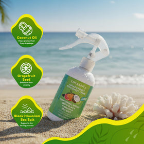 Locsanity spray mist nozzle close-up for easy even application benefit