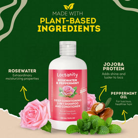 Locsanity creamy texture pouring to show lightweight conditioning
