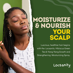 Locsanity spray texture on fingertips absorbing without greasiness