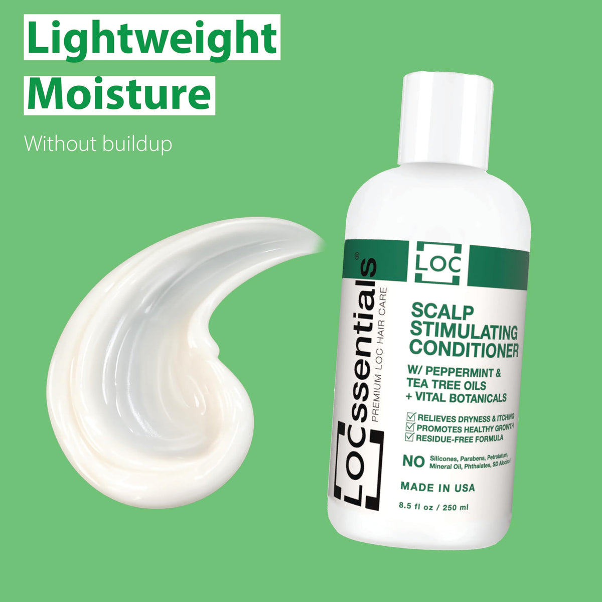 LOCssentials applied to dreadlocks demonstrating easy application
