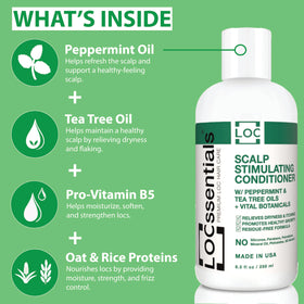LOCssentials scalp massage on braids relieves itch and refreshes