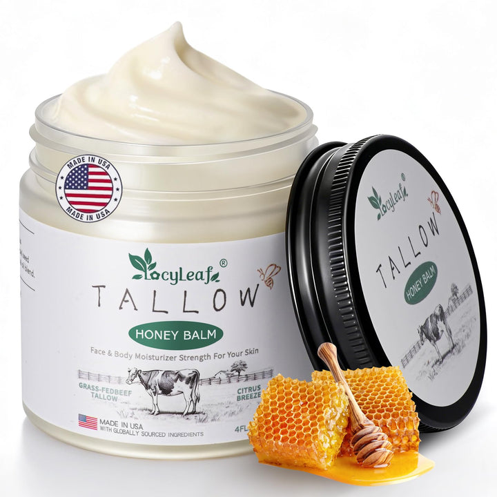 LOCYLEAF jar front view showing clean packaging and nourishing balm