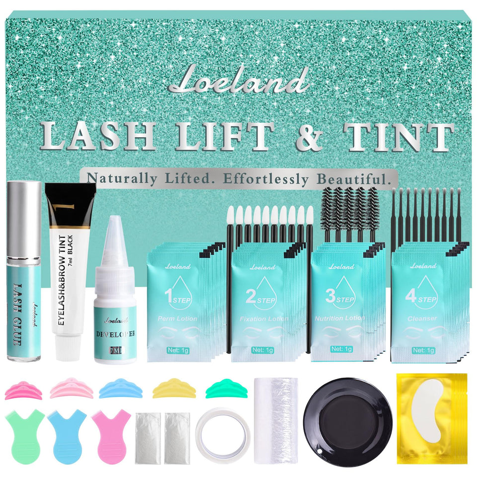 Loeland kit front packaging showing complete lash lift system and gift-ready box