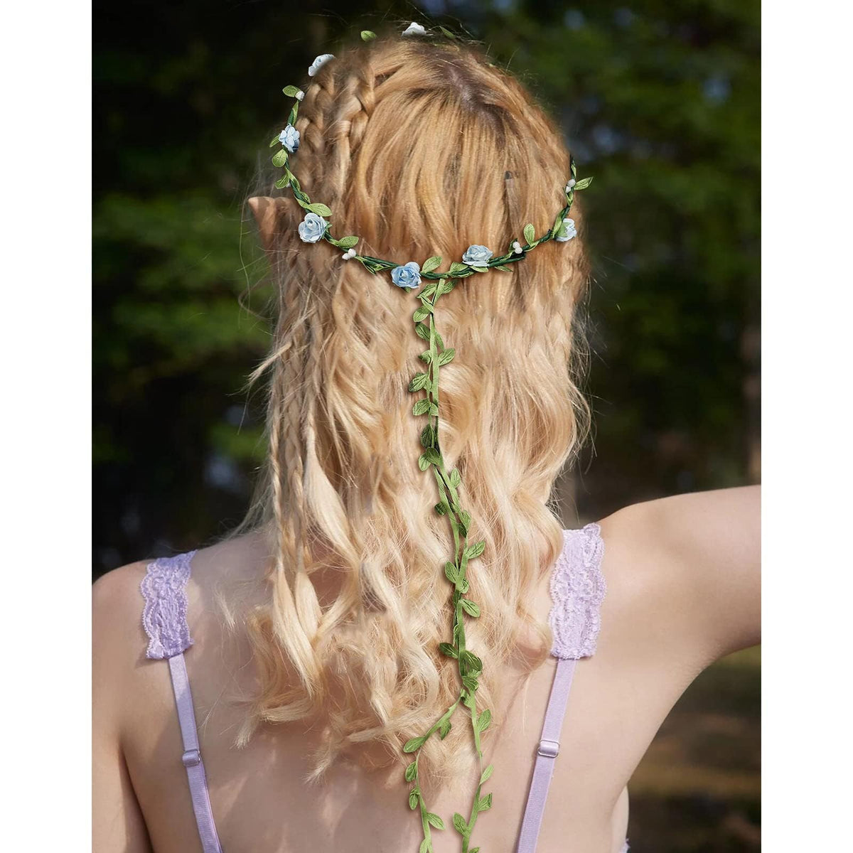 loghohu festival outfit in use model wearing crown for playful styling