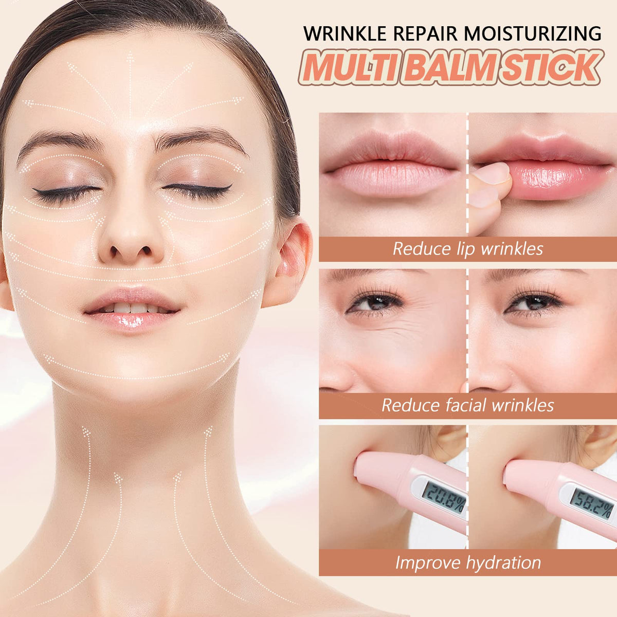 LOKFAR applying balm to eye area demonstrating precise application and soothing benefit