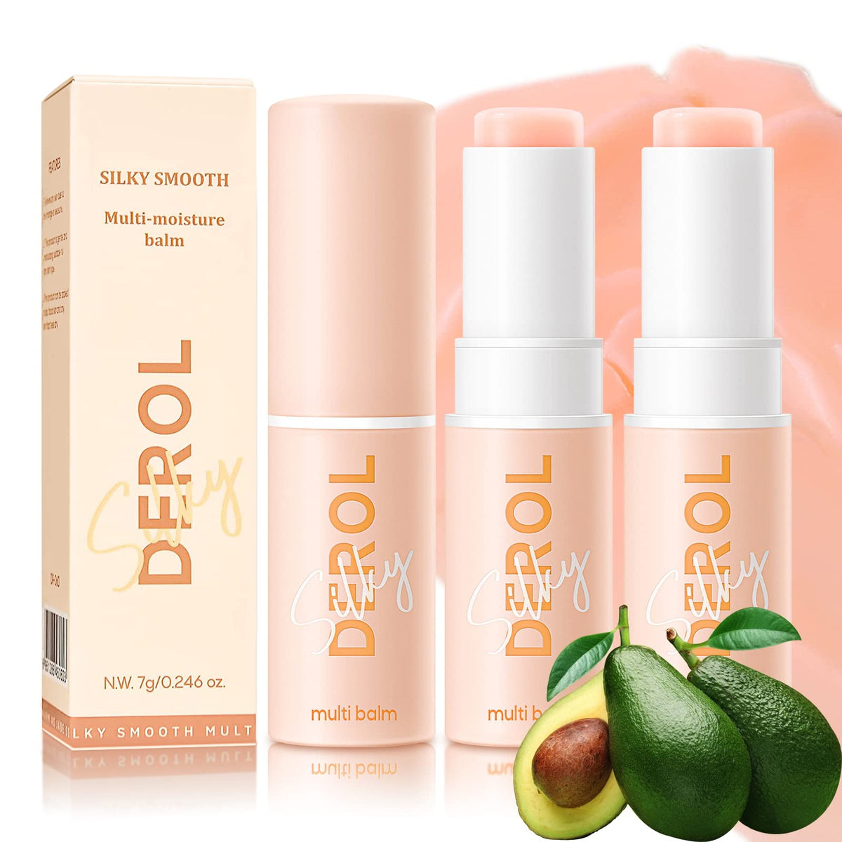 LOKFAR front packaging of two balm sticks showing compact convenience and hydration benefit