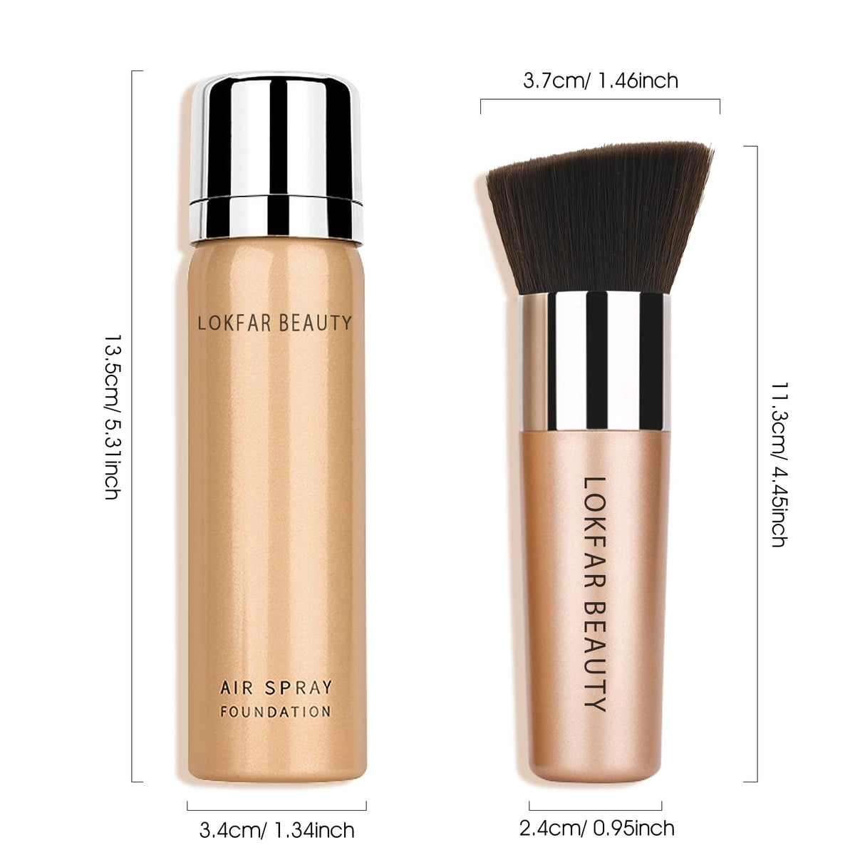 LOKFAR in a travel makeup bag, perfect for on-the-go touch-ups benefit