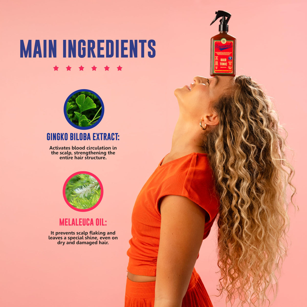 Close-up of Lola Rapunzel ingredient list highlighting strengthening components
