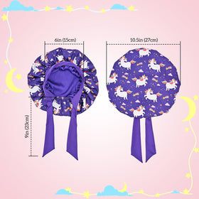 Lolalet reversible bonnet showing printed and solid sides, offers styling options