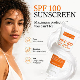 LOLAPLUM cap open with sunscreen dispensing for convenient application benefit