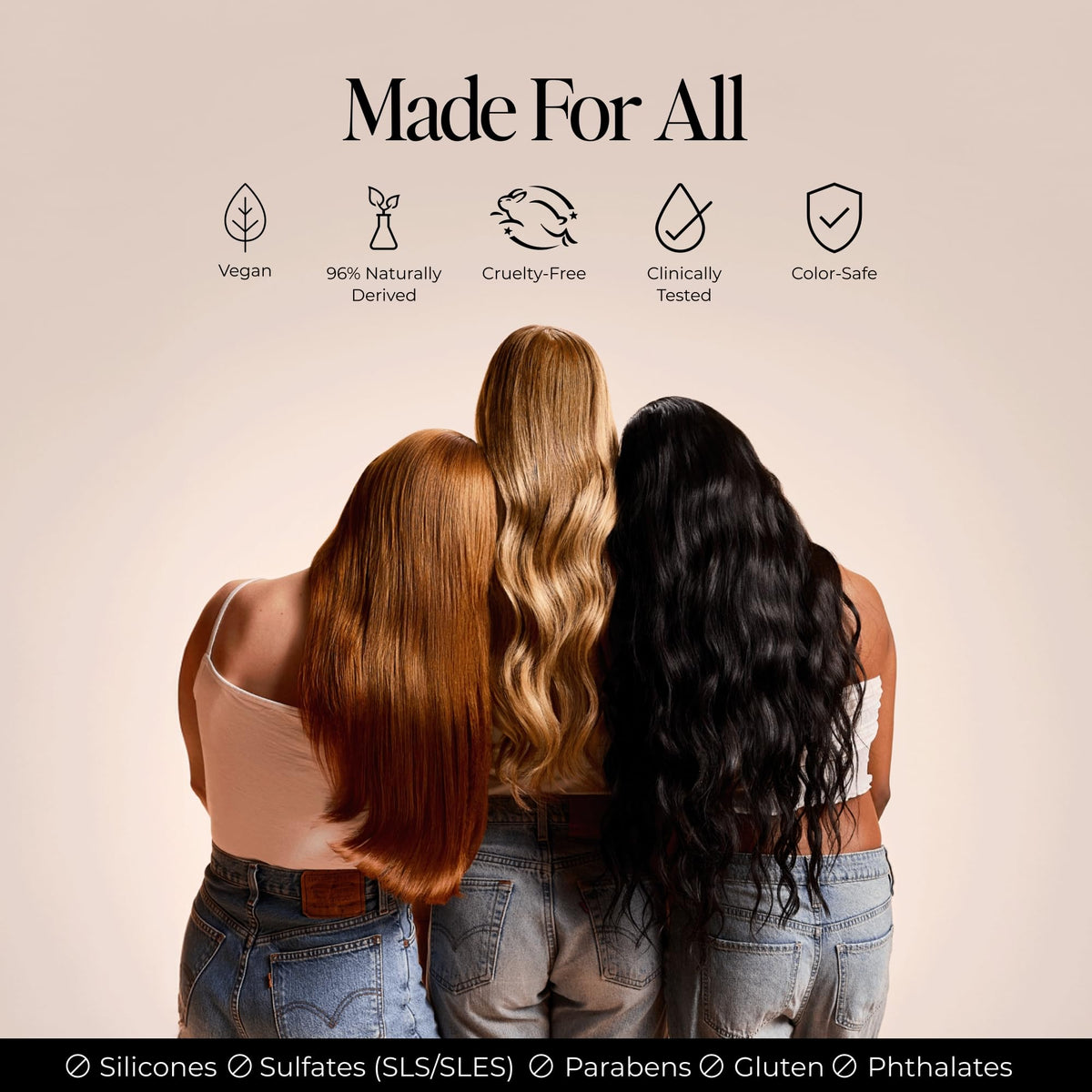 LolaVie before and after hair results showing smoother, less frizzy hair